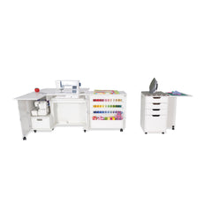 Wallaby Sewing Cabinet with Kiwi Storage Cabinet