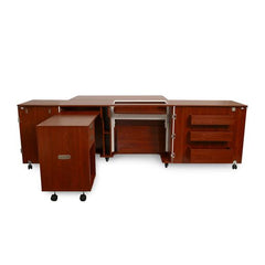 Aussie 2 Kangaroo Sewing Cabinet Teak