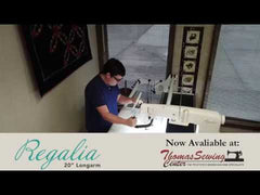 Baby Lock REGALIA LONGARM Quilting Machine With Frame, Front Handle Bars, & Bobbin Wider