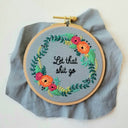 Jessica Long Embroidery Jessica Long Rose Wreath Beginner Embroidery Kit – view 6