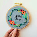 Jessica Long Embroidery Jessica Long Rose Wreath Beginner Embroidery Kit