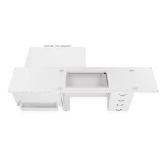 Harriet Sewing Cabinet with Quilt Leaf Extension Option