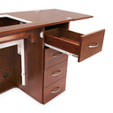 Harriet Sewing Cabinet with Quilt Leaf Extension Option