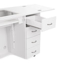 Harriet Sewing Cabinet with Quilt Leaf Extension Option