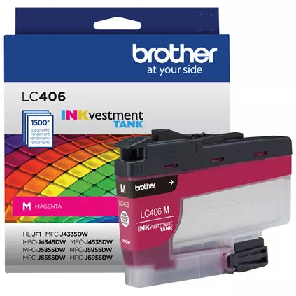 LC406MS INKvestment Tank Standard-yield Ink, Magenta.