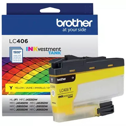 LC406YS INKvestment Tank Standard-yield Ink, Yellow.