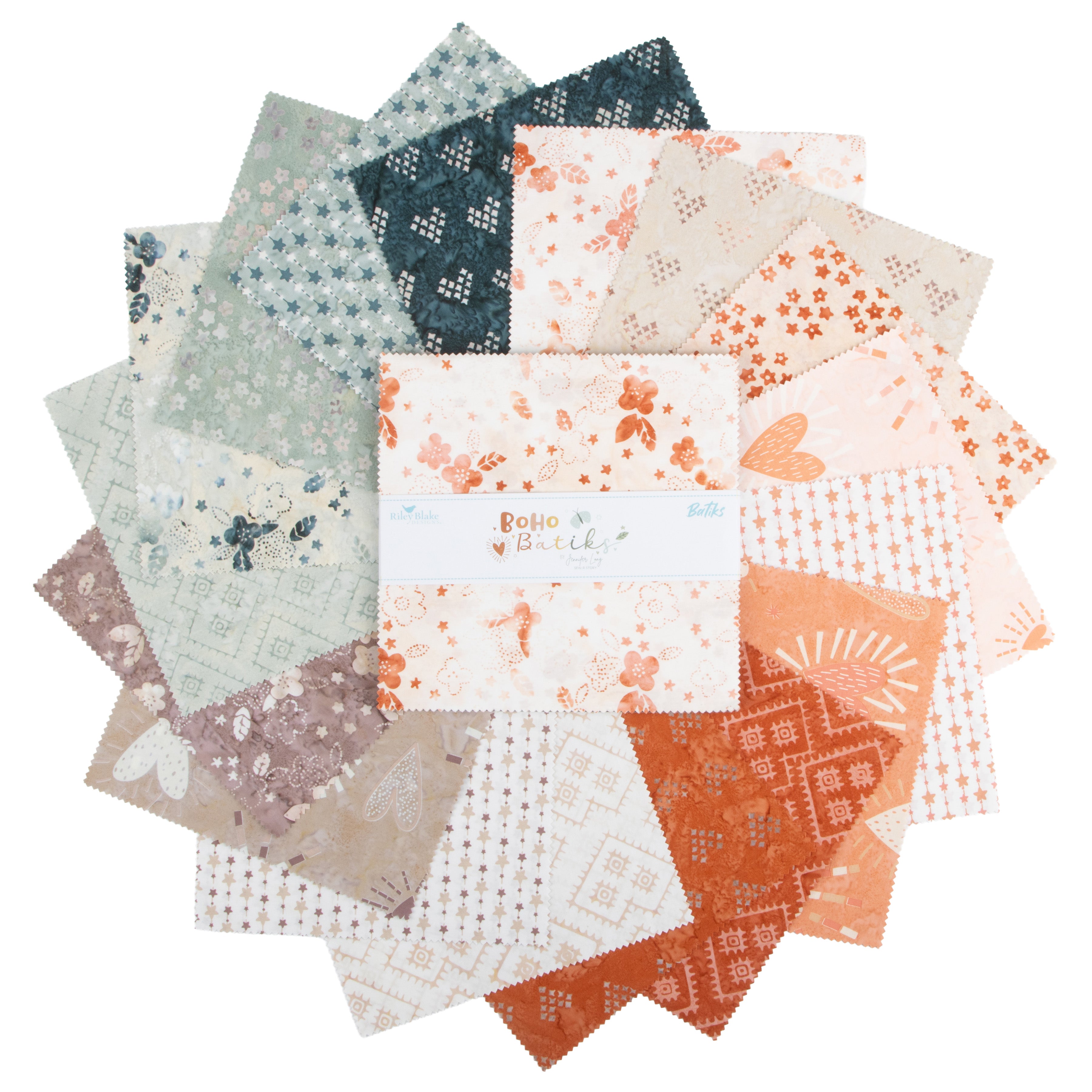 Riley Blake Boho Batiks 10 Inch Stacker 42 Pcs 10-BT23777-42