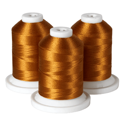 Brother Gold Silk 100% Polyester Color Fast, High Shine Embroidery Thread ETP01324
