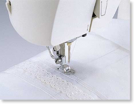 Brother, Babylock 5 mm Vertical Pin Tuck Foot with 5 grooves