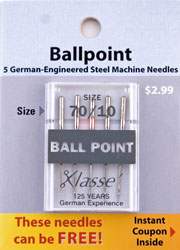 KLASSE BALL POINT 5PK SZ 70/10