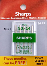 KLASSE SHARPS 5PK SZ 90/14