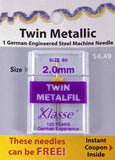 KLASSE TWIN METALLIC 1PK 2.0mm