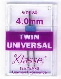 Klassé Twin Universal Needle - 4.0 mm/Size 80