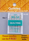 KLASSE QUILTING 5PK SZ 80/12