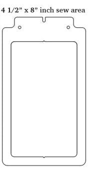 Fast Frames 4½" x 8" Sewing Area