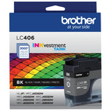 Brother LC406BKS LC406 Black INKvestment Tank Ink Cartridge - 48 ml