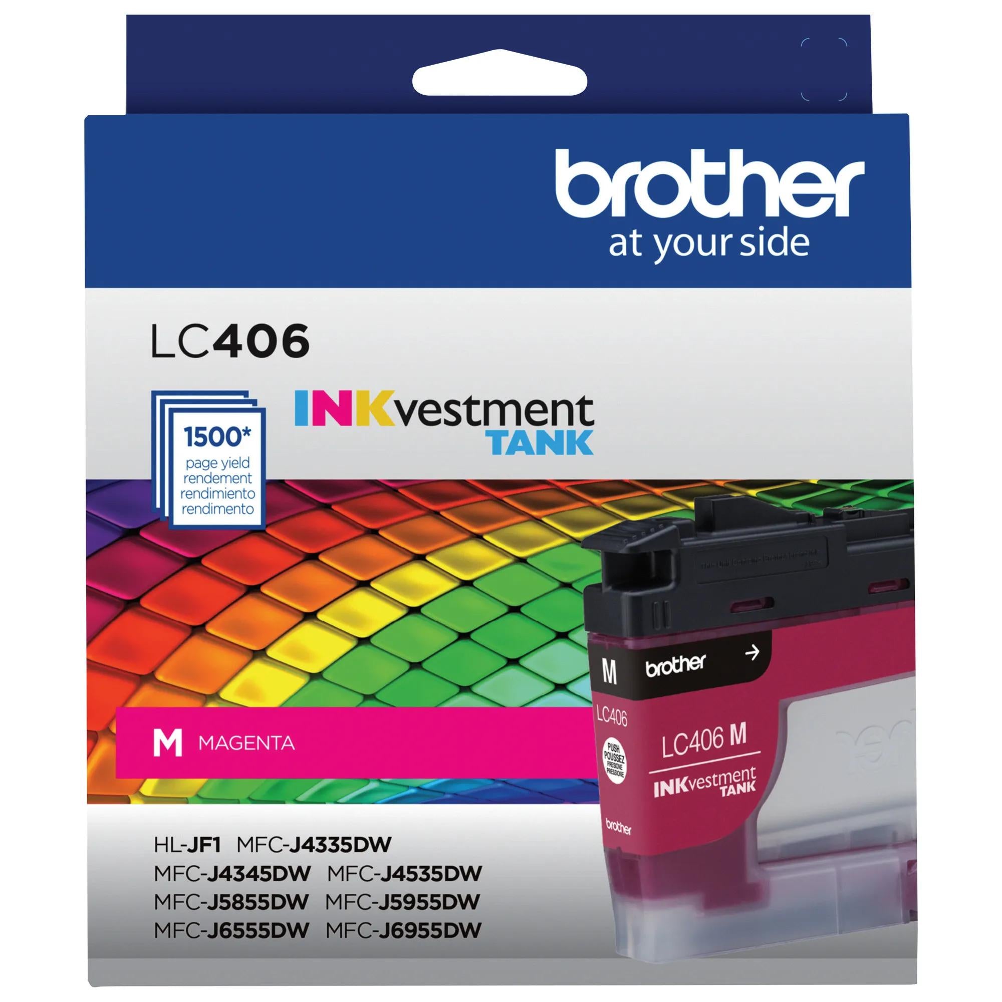 Brother LC406MS LC406 Magenta INKvestment Tank Ink Cartridge - 48 ml