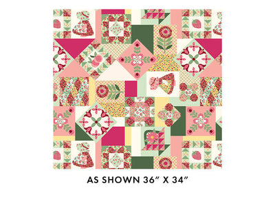 Benartex Peaches & Cream 15334-99 Sweet Garden Patch Multi quilting cotton fabric