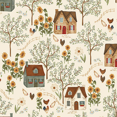 Benartex Heirloom Garden 16916-07 Heirloom Garden Natural