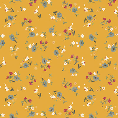 Benartex Heirloom Garden 16919-32 Heirloom Floral Yellow
