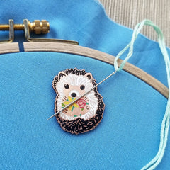 Jessica Long Hedgehog Enamel Needle Minder