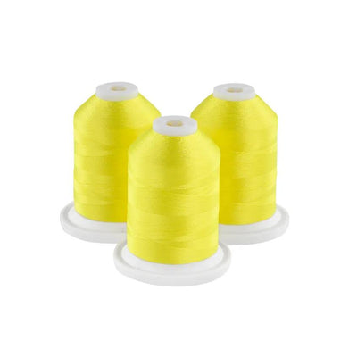 Brother Very Bright Yellow 100% Polyester Color Fast, High Shine Embroidery Thread ETP01343