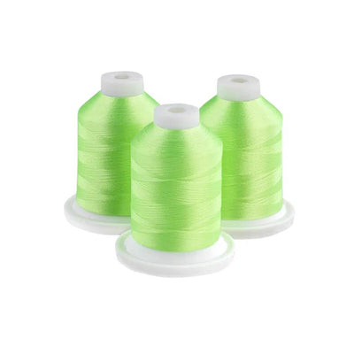 Brother Neon Lime 100% Polyester Color Fast, High Shine Embroidery Thread ETP01342