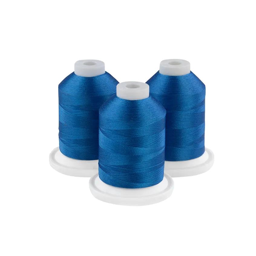 Brother Baltic Blue 100% Polyester Color Fast, High Shine Embroidery Thread ETP01329