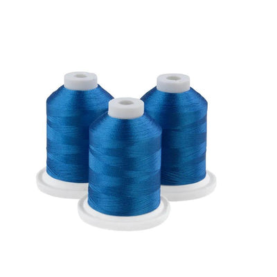 Brother Persian Blue 100% Polyester Color Fast, High Shine Embroidery Thread ETP01328