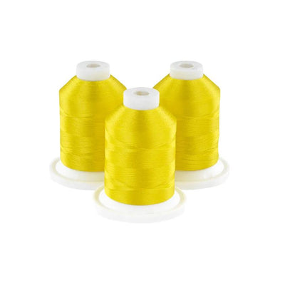 Brother Real Yellow 100% Polyester Color Fast, High Shine Embroidery Thread ETP01102