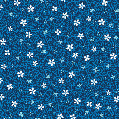 Benartex Garden Dalliance 17303-56 Wisteria Indigo quilting cotton fabric
