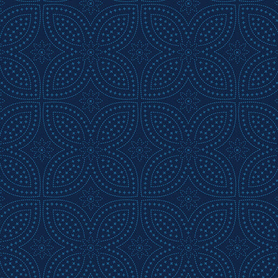 Benartex Garden Dalliance 17305-56 Pressed Petals Indigo quilting cotton fabric