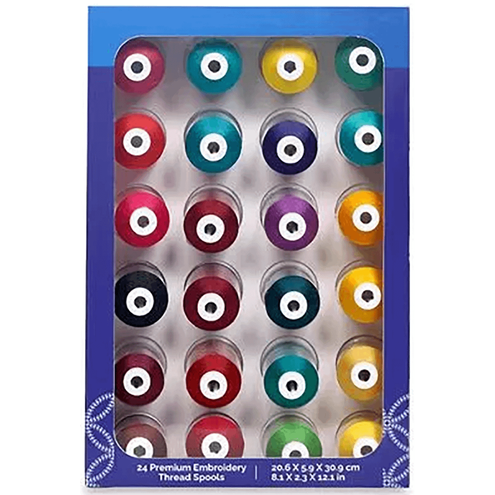 24 PC Thread Set - Jewel Tones