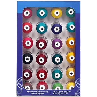 24 PC Thread Set - Jewel Tones