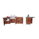 Wallaby Sewing Cabinet with Kiwi Storage Cabinet