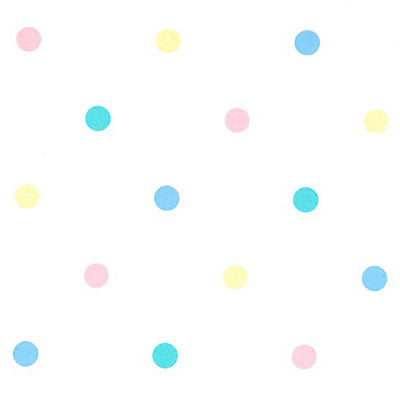 Pastel Polka Dot Pique - Pink, Blue, Green and Yellow - Swatch
