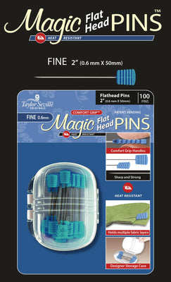 Taylor Seville Magic Pins – Flat Head Fine, 100 Count