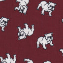 Maroon and White Bulldog - Swatch