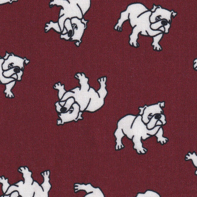 Maroon and White Bulldog - Swatch