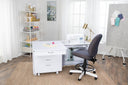 Koala Quilter's Vision Cabinet & Companion Chest - White (Q-W001)