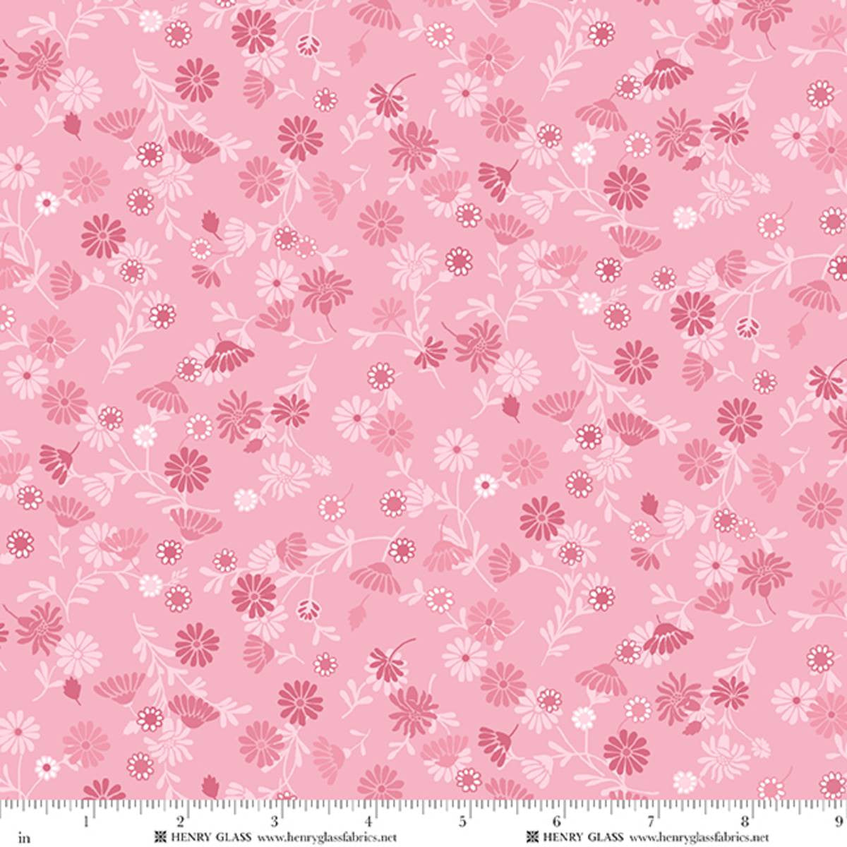 Henry Glass Cinnamon Stick Monotone Daisy Pink 2540-22 fabric