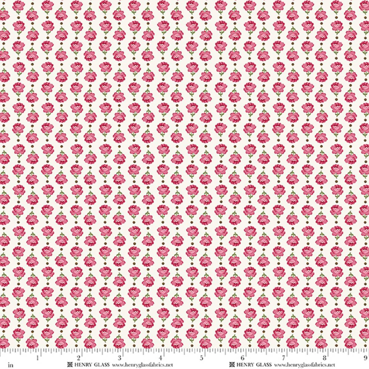Henry Glass Cinnamon Stick Small Roses Multi 2544-26 fabric