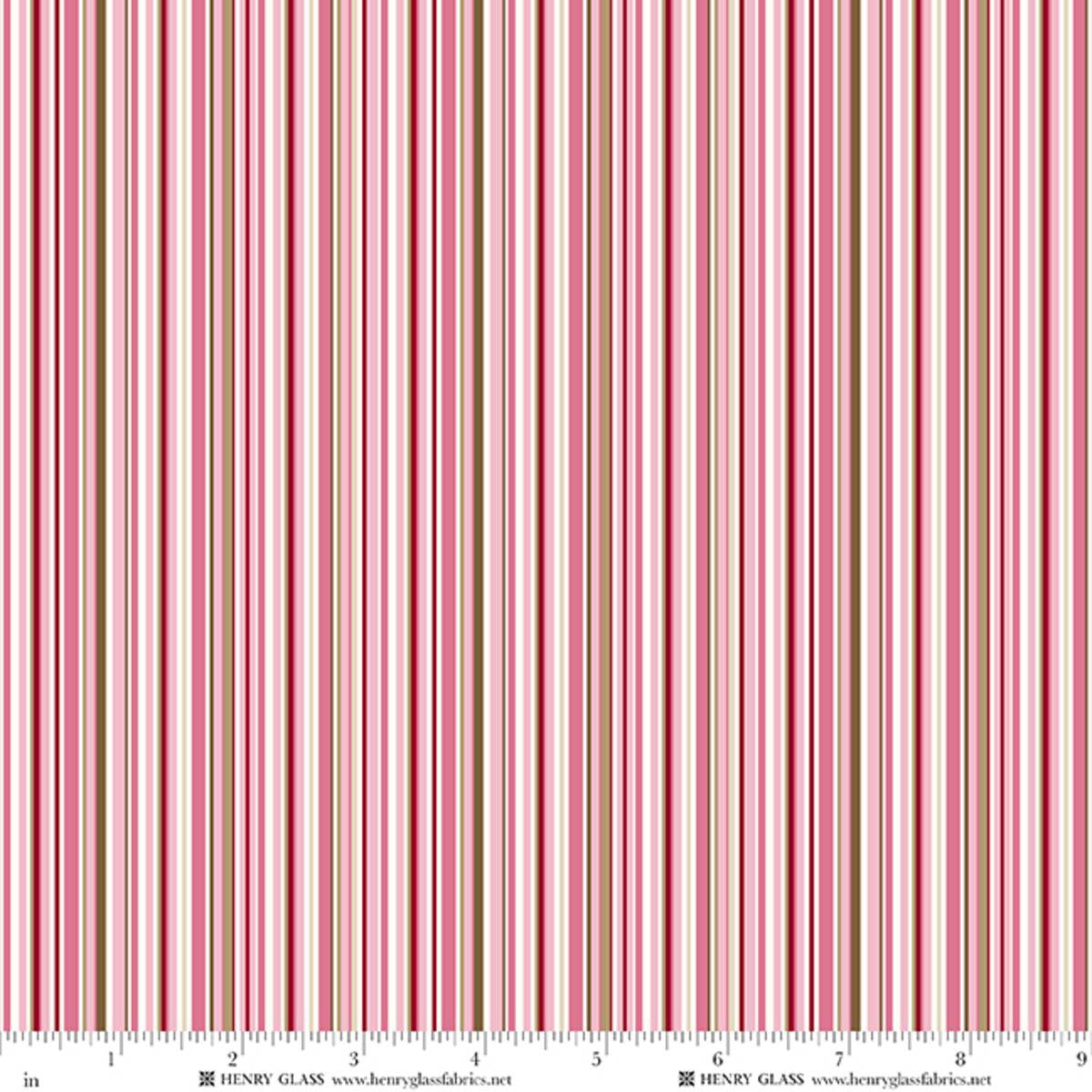 Henry Glass Cinnamon Stick Small Stripes Multi 2546-28 fabric