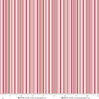 Henry Glass Cinnamon Stick Small Stripes Multi 2546-28 fabric