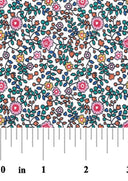 Pink, Orange, Yellow, Blue, and Green Floral Fabric #2765