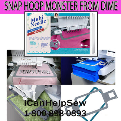 Designs In Machine Embroidery Multi Needle Monster Hoop 8x8" Brother&Baby Lock