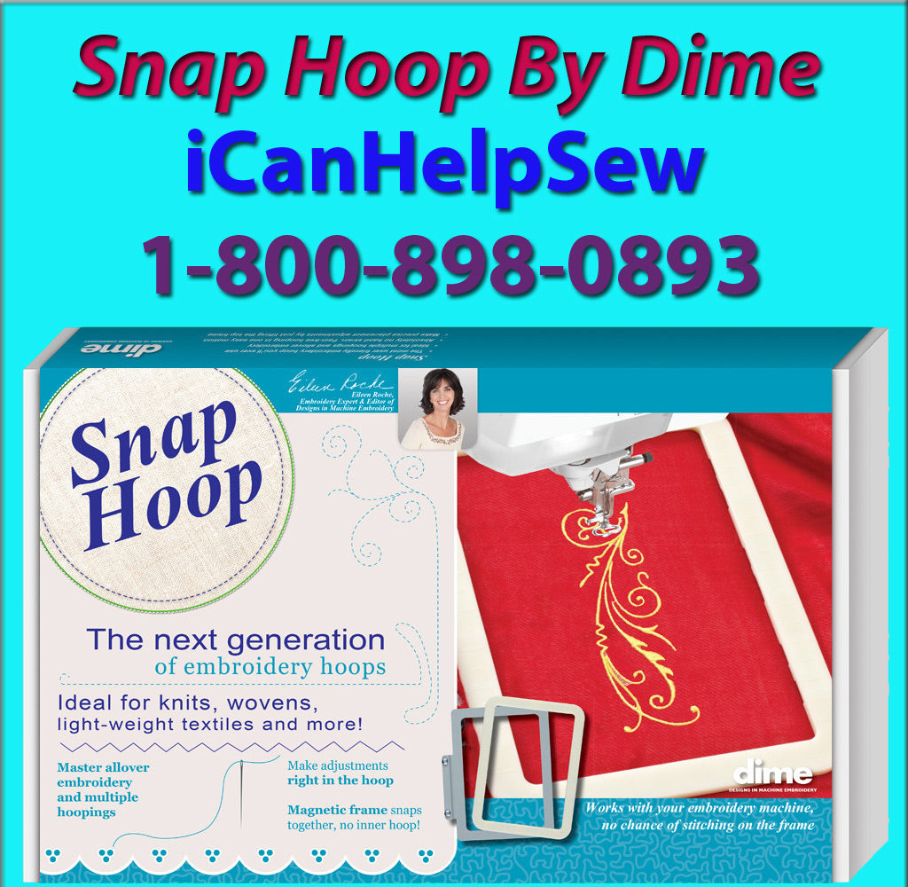 Dime Snap Embroidery Hoop5"X7"-Ellisimo, Ellegante, Duetta, Quattro, XV8500Dream