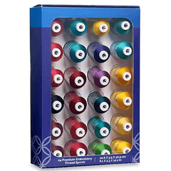 24 PC Thread Set - Jewel Tones