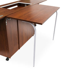 Harriet Sewing Cabinet with Quilt Leaf Extension Option