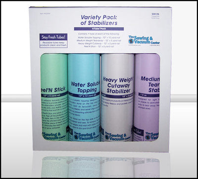 Variety Pack of Stabilizers for Embroidery